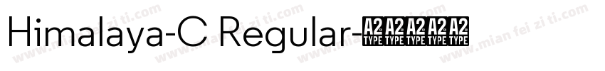 Himalaya-C Regular字体转换